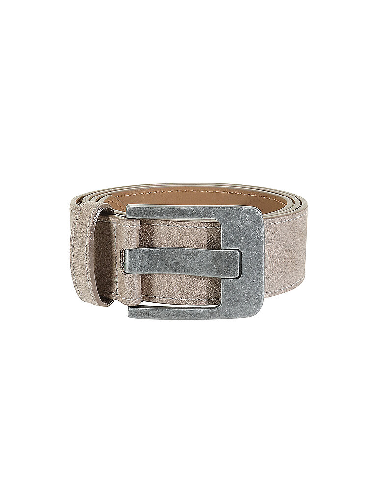 Ledergürtel TOM TAILOR "TTLUCY", Damen, Gr. 100, grau (taupe), Materialmix, Gürtel Ledergürtel, 4 cm breiter Damengürtel, Casual und Jeans Look